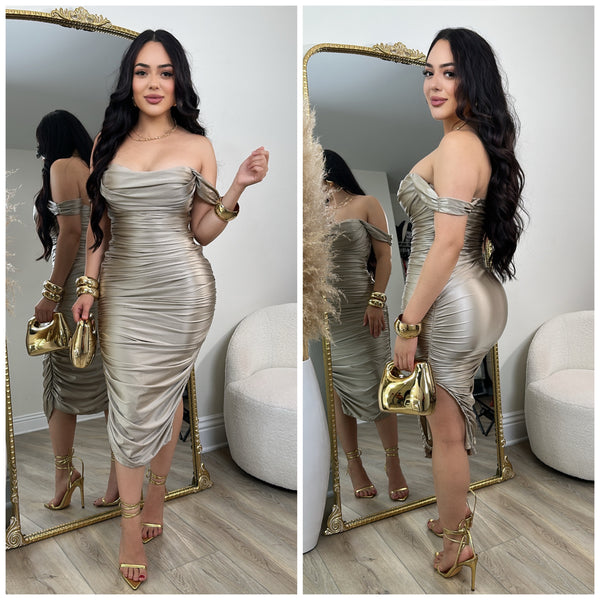 Upscale Dress (Gold)