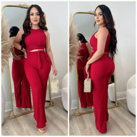 Weekend Vibes 2 PC Set (Red)