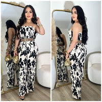 Tropical Beauty Jumpsuit (Black)