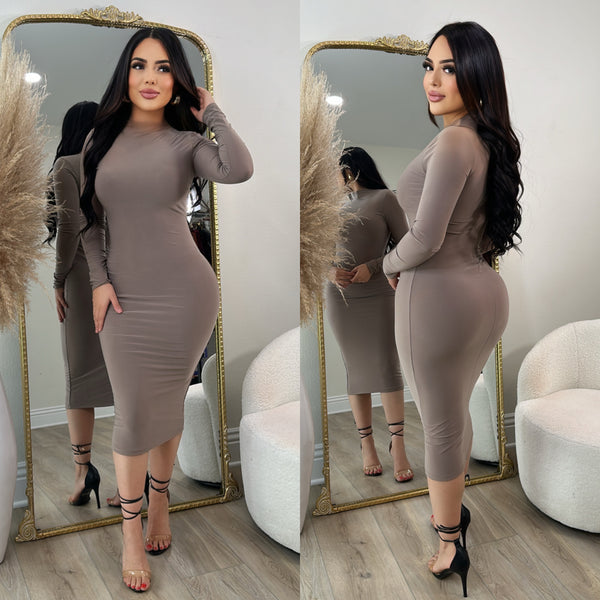 Nellie Dress (Mocha)