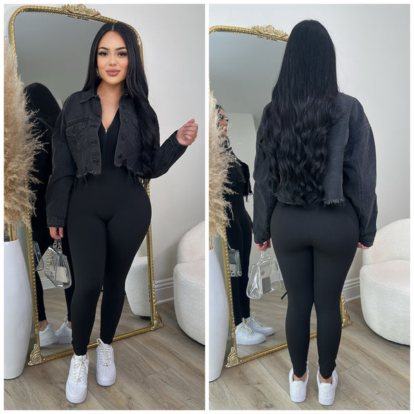 Timeless Denim Jacket (Black Denim)