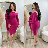 Ashley Dress (Fuchsia)