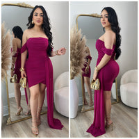 Beauty Mesh Dress (Magenta)
