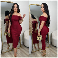 Giselle Dress (Wine)