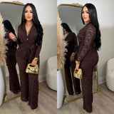 Devine Lace Set (Brown)