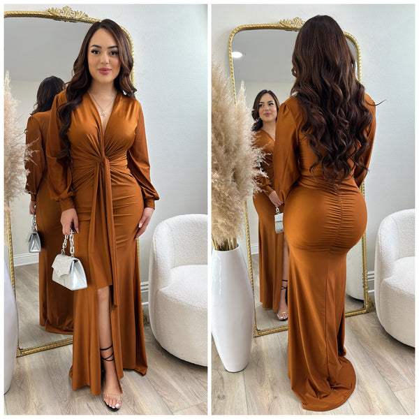 Simple Elegance Gown (Copper)