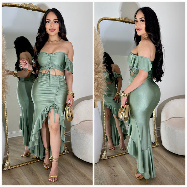 Keyla Dress (Sage)