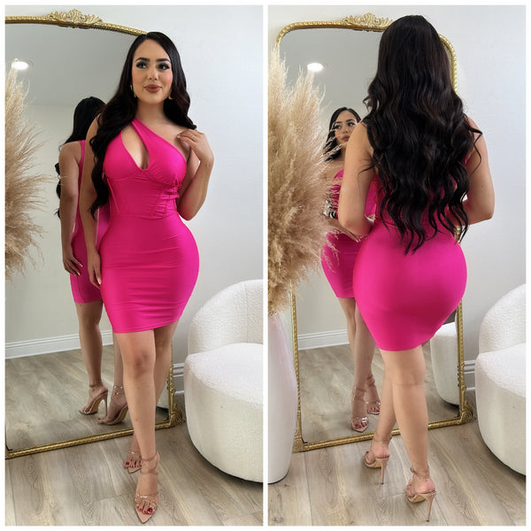 Afterparty Dress (Barbie Pink)