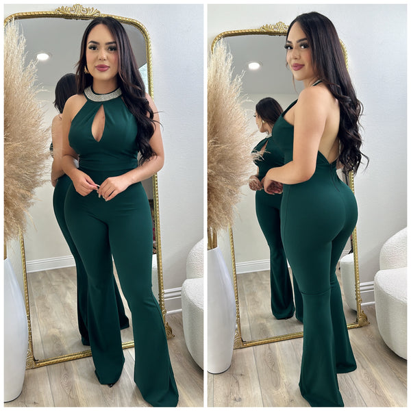 Have it all Jumpsuit (Hunter Green)
