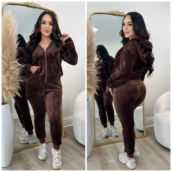 Cozy 2pc Set (Brown)