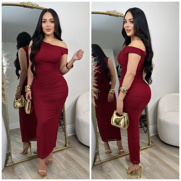 Juliet Mesh Dress (Red)