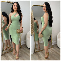 Alani Midi Dress (Sage)