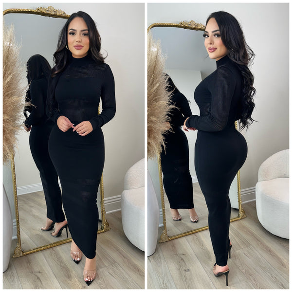 Zara Sweater Dress (Black) Ginas Boutique1 Zara Sweater Dress (Black) Ginas Boutique1