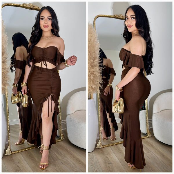 Keyla Dress (Brown)