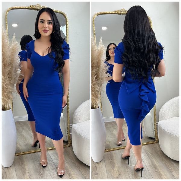 Coquette Bow Dress (Royal Blue) Coquette Bow Dress (Royal Blue)