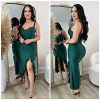 Valeria Dress (Hunter Green)