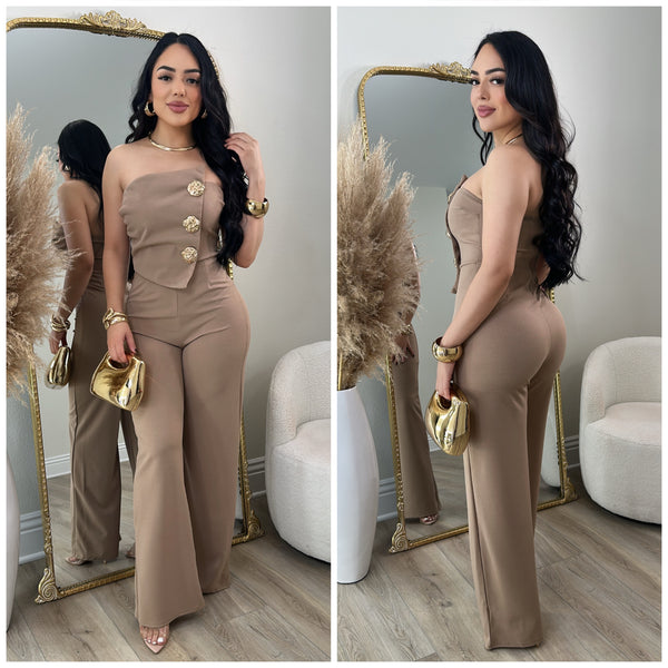 Romina Jumpsuit (Khaki)