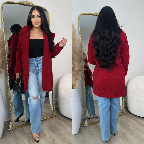 Teddy Coat (Red)