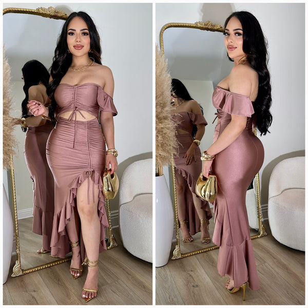 Keyla Dress (Mauve)