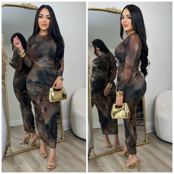 Marissa Mesh Dress
