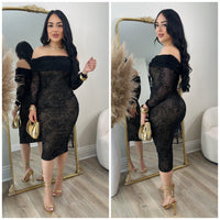 Goddess Mesh Dress (Black)
