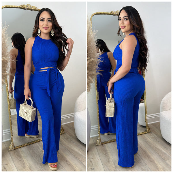 Weekend Vibes 2 PC Set (Royal Blue)