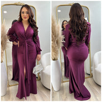 Simple Elegance Gown (Plum)