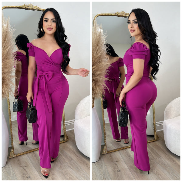 Sabrina Jumpsuit (Magenta)