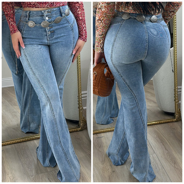 Valentina High Rise Flare Jeans