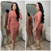 Annette Pearl Dress (Mauve)