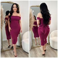 Lovely Bow Dress (Magenta)