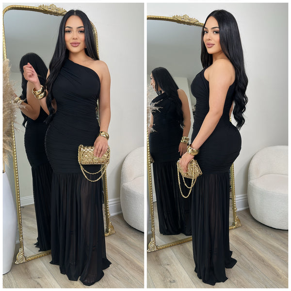 Alondra Mesh Dress (Black)