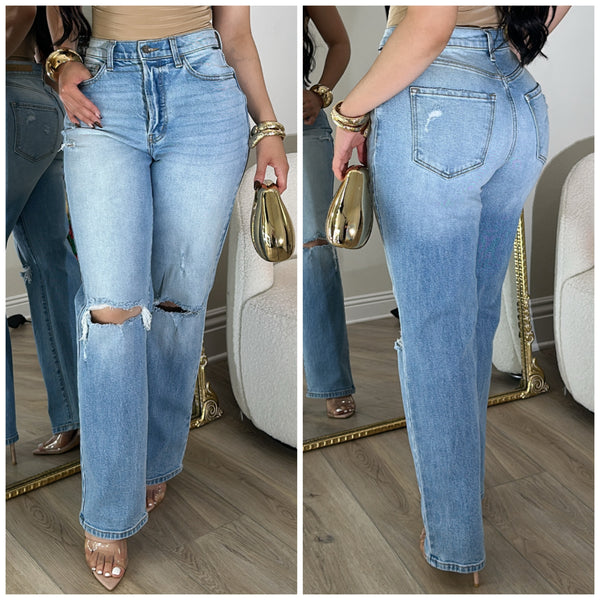 Perfect Dad Jeans (Light Denim)