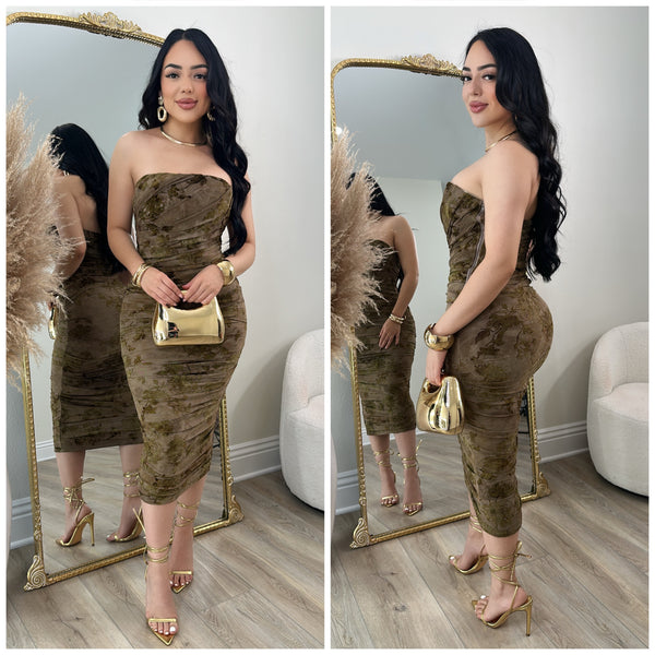 One of One Strapless Dress