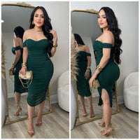 Bianca Dress (Hunter Green)