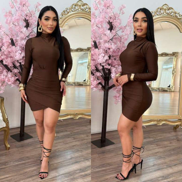 My Type Mini Dress (Brown)