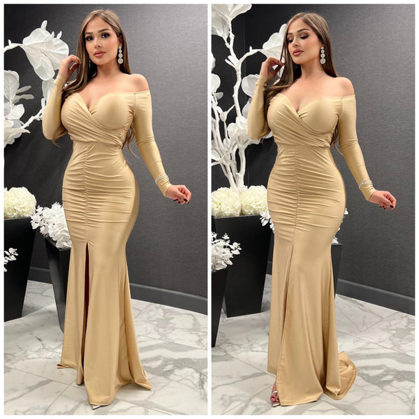 Queen Vibes Gown (Gold)