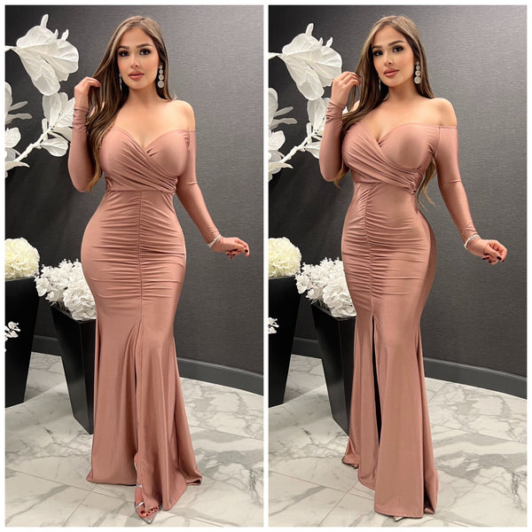 Queen Vibes Gown (Mauve)