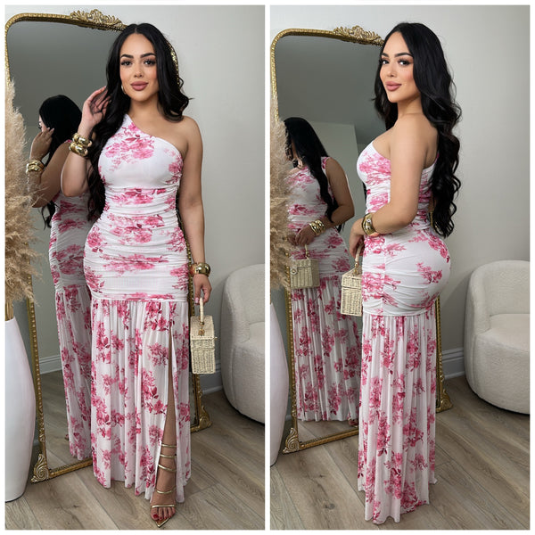 Sophia Mesh Dress (Pink)