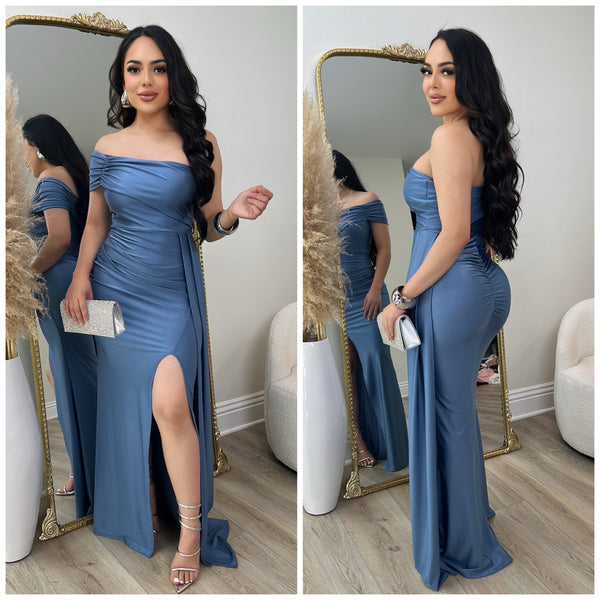 Special Nights Gown (Dusty Blue)