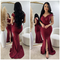 Gala Gown (Burgundy)