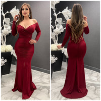 Queen Vibes Gown (Burgundy)