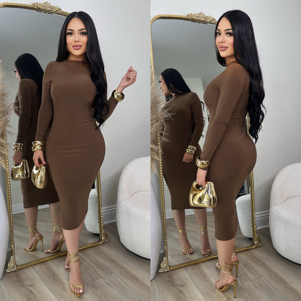 Nellie Dress (Dark Mocha)