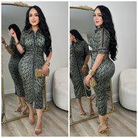 On Point Dress (Olive)