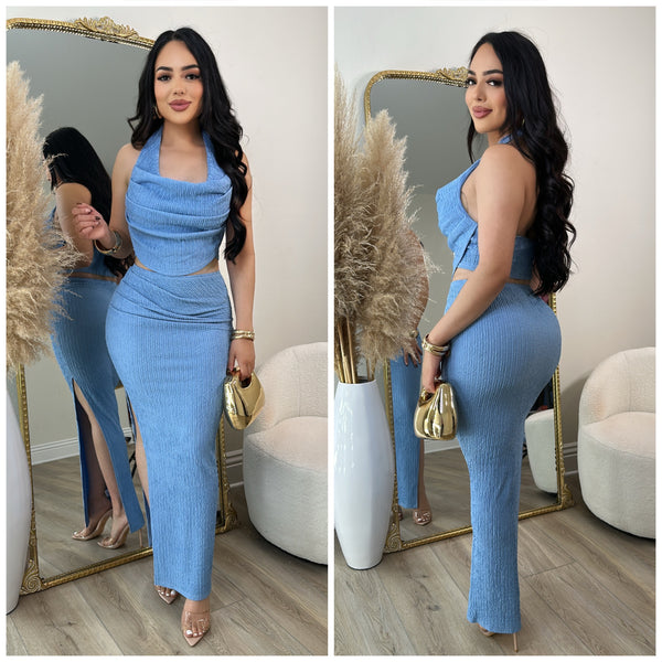 Ivette 2 PC Set (Blue)