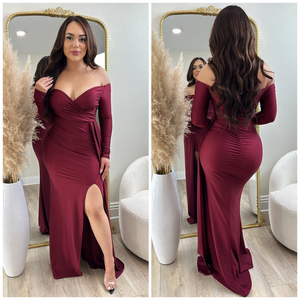 One And Only Gown (Burgundy)