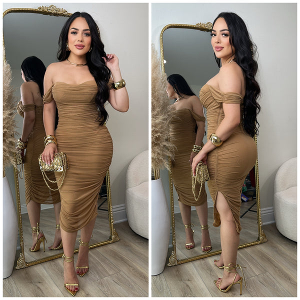Bianca Dress (Taupe)