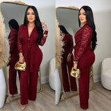 Devine Lace Set (Burgundy)