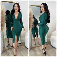 Kassandra Dress (Emerald Green)