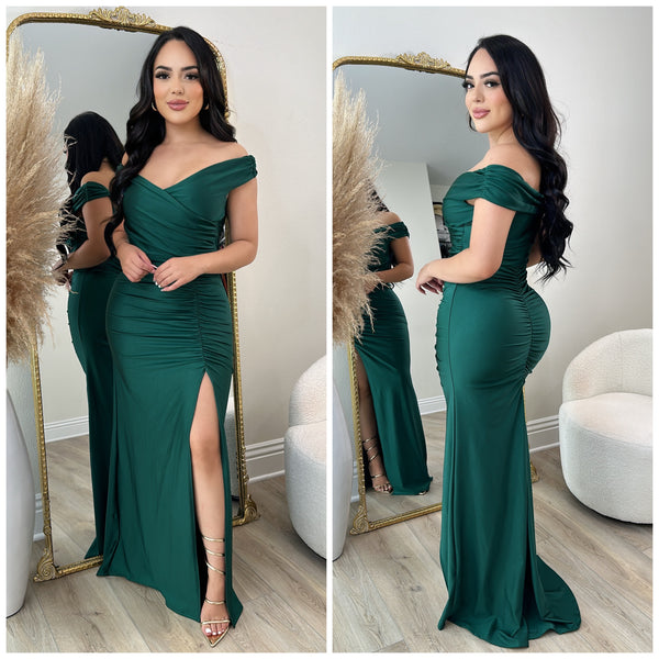 Bonita Gown (Emerald Green)